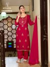 Chandrika By Afsana Fandy Satin Readymade Salwar Kameez 